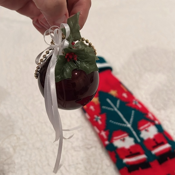 Christmas Decor Stocking and Set of 2 Tree Ornaments - Picture 6 of 9